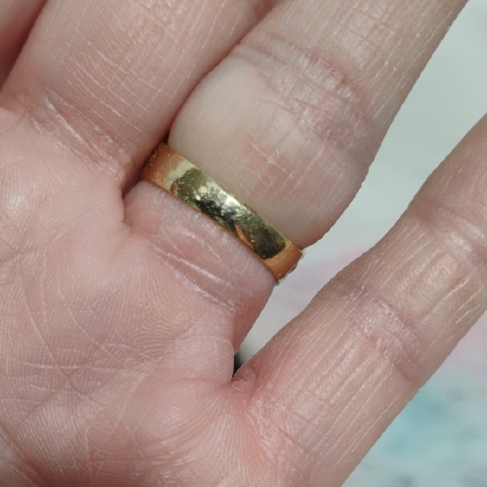 SALE! RARE! 40's 14kt Elegant Gold Horse Shoe Ring 11 Diamonds & 1 Ruby Eye - Picture 4 of 12
